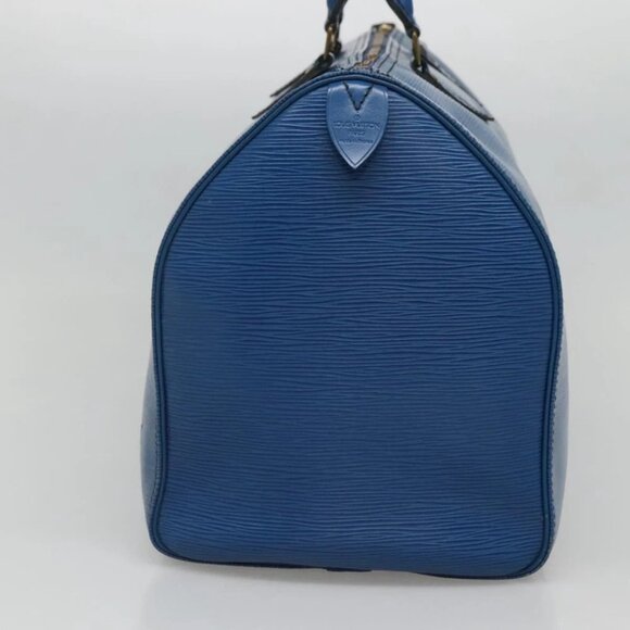 LOUIS VUITTON Epi Speedy 40 Hand Bag Toledo Blue - Picture 5 of 15